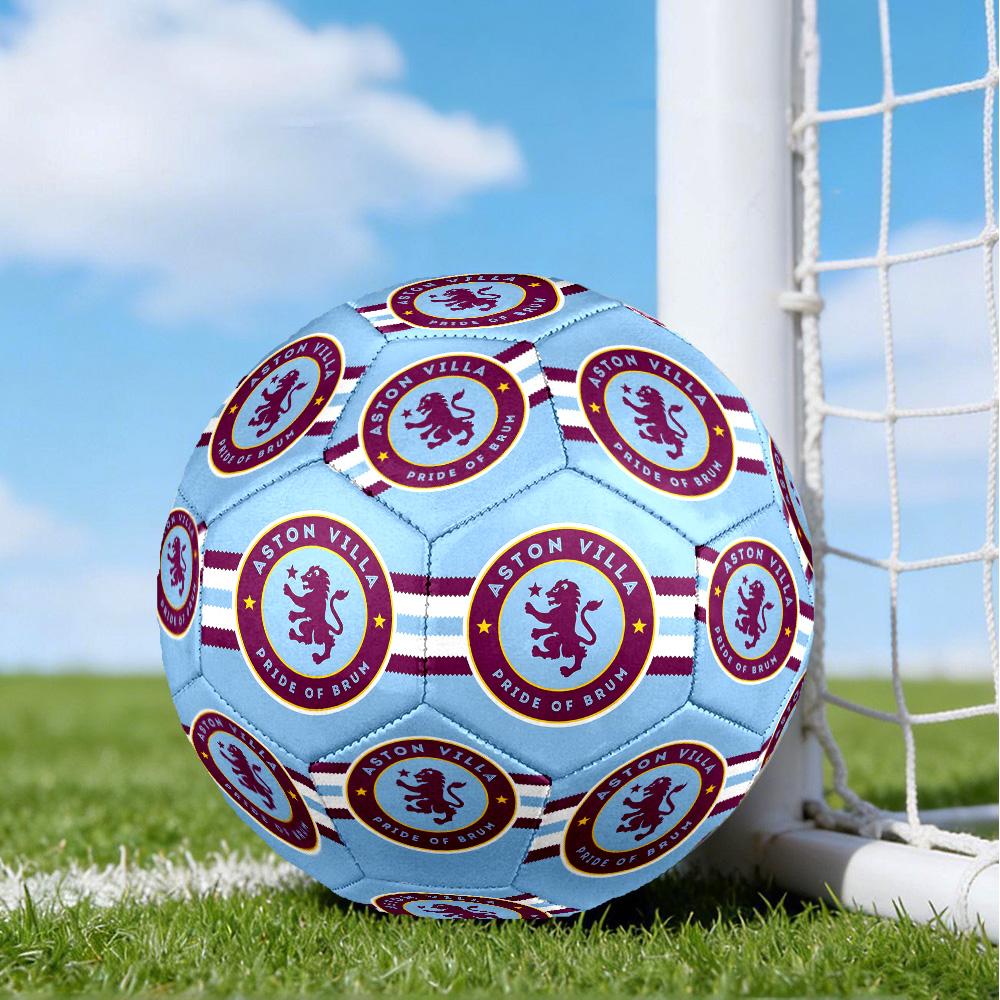 Aston Football Club Printed Size 5 Soccer Balls, High-Quality, Anti-Slip, Protective Football, A Unique Gift , Birthdays, Christmas Gifts