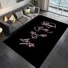 Black Pink Domination carpet Suitable for all seasons floor mats Fashion Office chair cushion Art