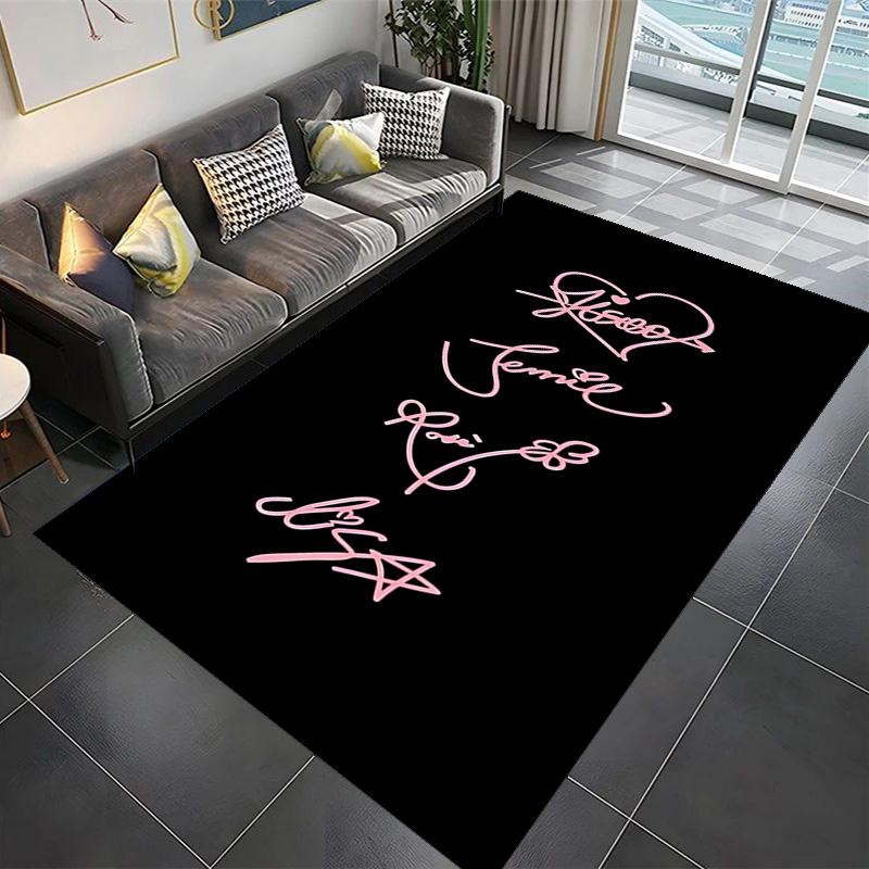 Black Pink Domination carpet Suitable for all seasons floor mats Fashion Office chair cushion Art