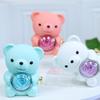 Eternal Rose Teddy Bear Necklace Ring Gifts Box Rotate Rose Jewelry Box Valentine Wedding Storage Gift Case for Women Girlfriend