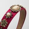 Hair Band Baroque Vintage Crystal Pearl Head Band Women's High Grade Beauty Hairhoop