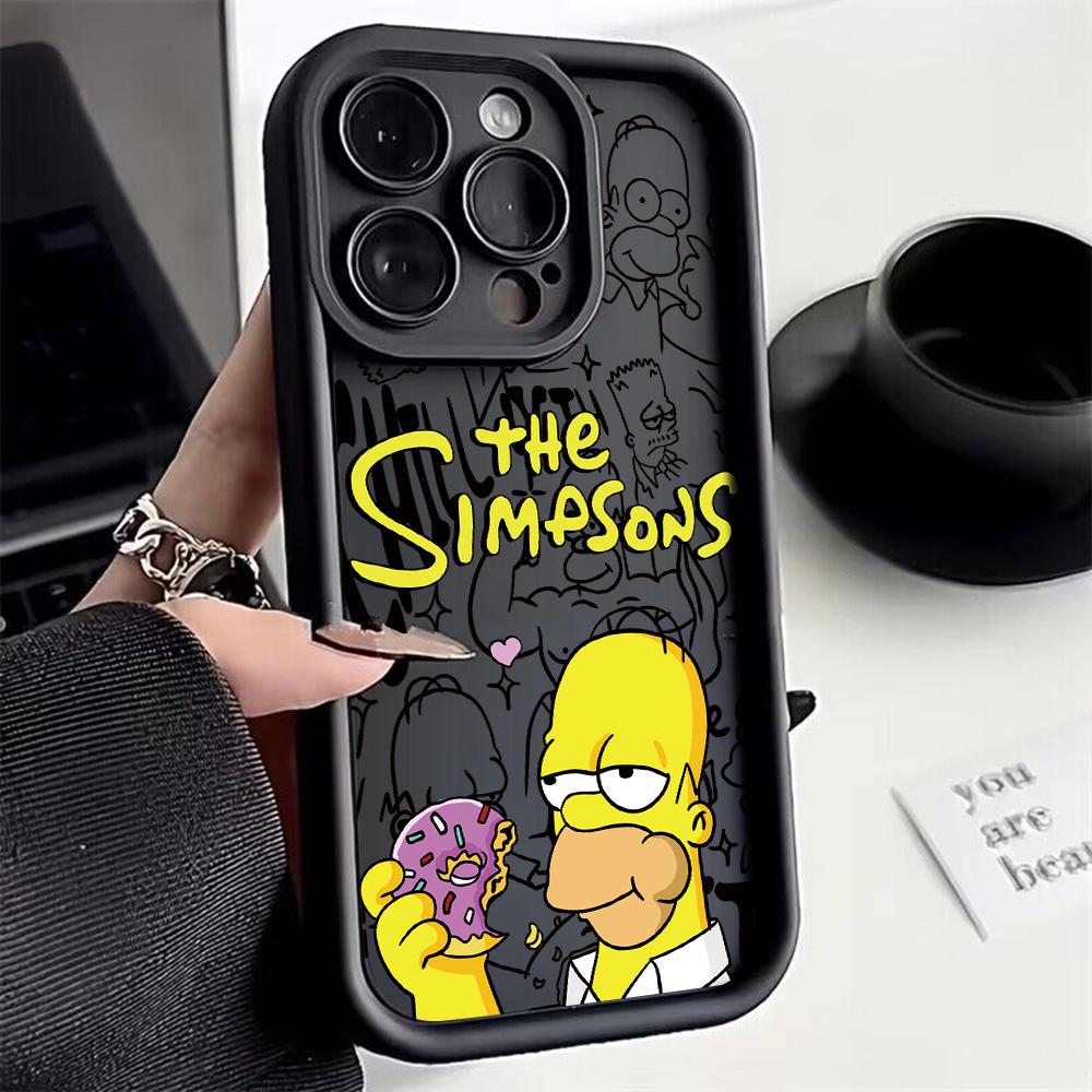 Süße The S-Simpsons Handyhülle für iPhone 17 16e 16 15 14 13 12 11 Air Pro Max Mini XR XS X 7 8 6 6s Plus Weiche TPU Rückseite