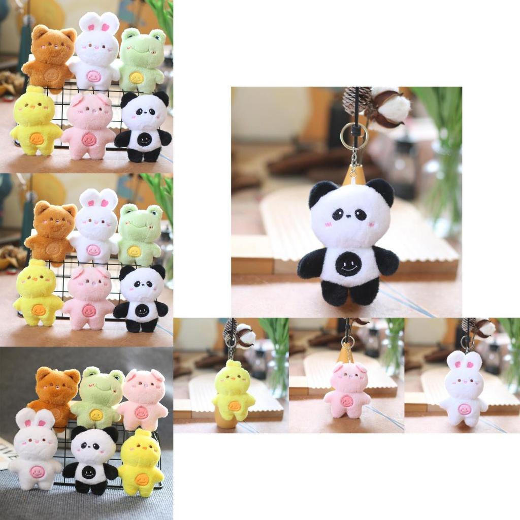 Super Soft Mini Animal Plush Keychain Pp Cotton Filled Cute Bag Decoration