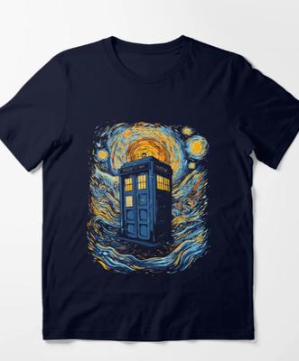 Boîte bleue étoilée T-shirt essentiel1