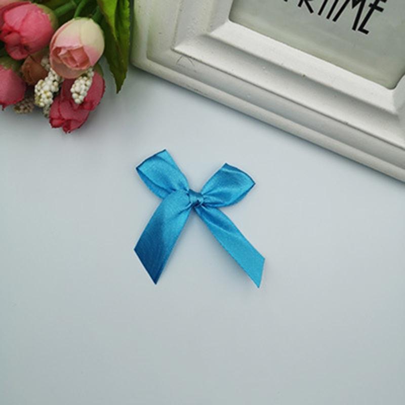 500pcs/Pack Colorful Satins Bowtie for Gift Presentation Stylish Polyester Bowknot Handmade Wedding Decoration Bows