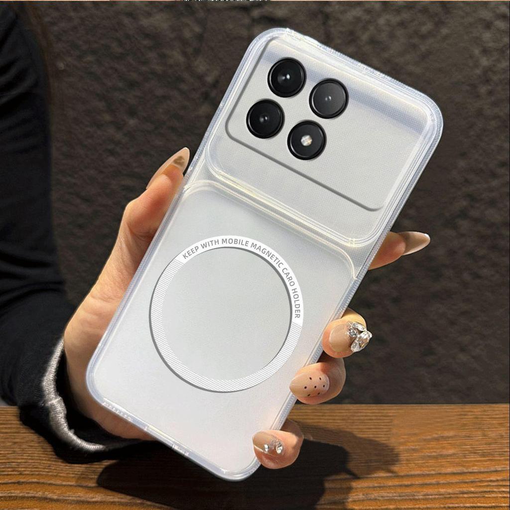 Metallic Finish Magnetic TPU Phone Case for Xiaomi POCO F8 Pro,F6 Pro Shockproof Matte Soft Cover