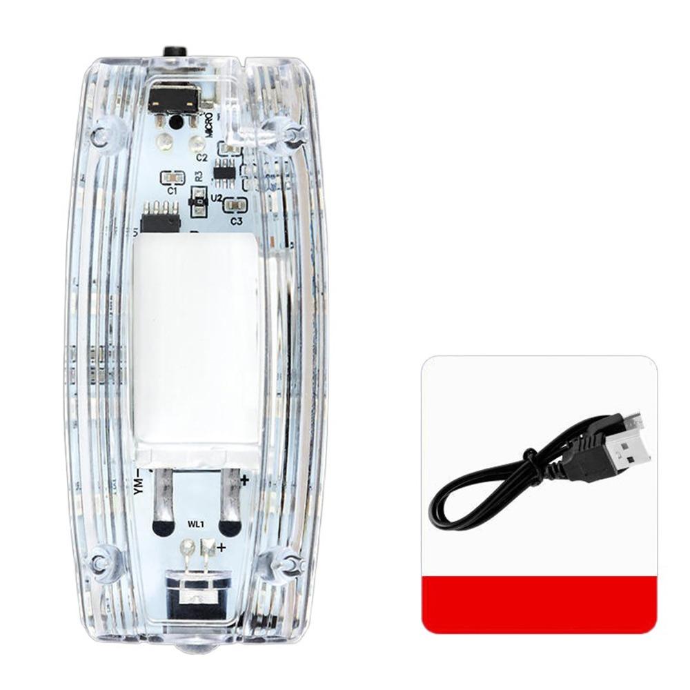 Flashing Police Shoulder Clip Light Safety Patrol LED Shoulder Warning Lamp Bike Tail Lamp  Doorman