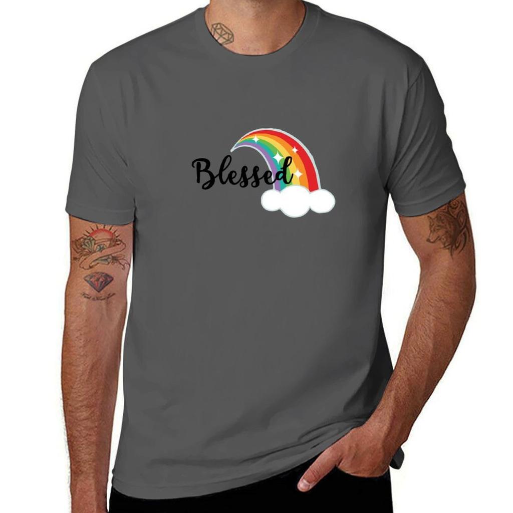 Blessed Rainbow Baby TShirt man t shirt luxury man graphic t shirt TShirt