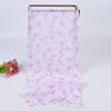 Classical Scarfs for Hot Summer Cool Neck Wrap Pink Ribbon Print Skin-friendly Scarves for Mother Sunproof Supplies