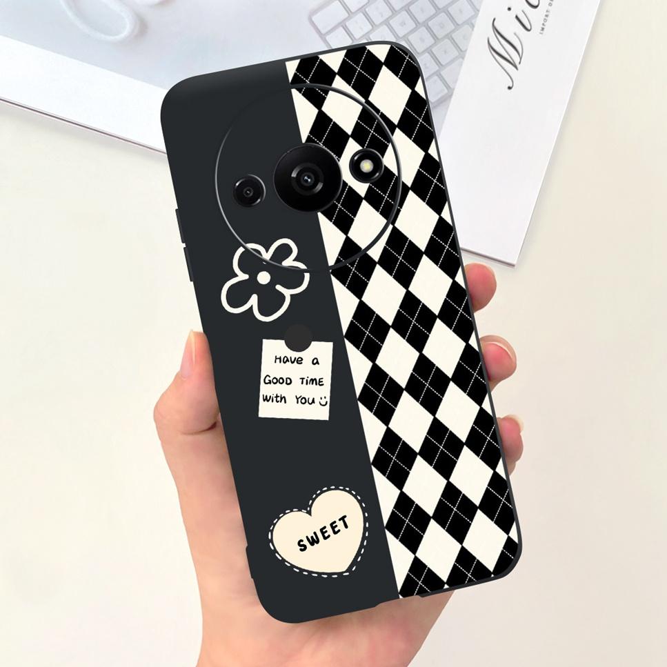 Fashion Design For Xiaomi Redmi A3 4G Case  Butterfly Cute Cat Soft Silicone Back Cover For Redmi A3 A 3 6.71" Bumper Phone Case