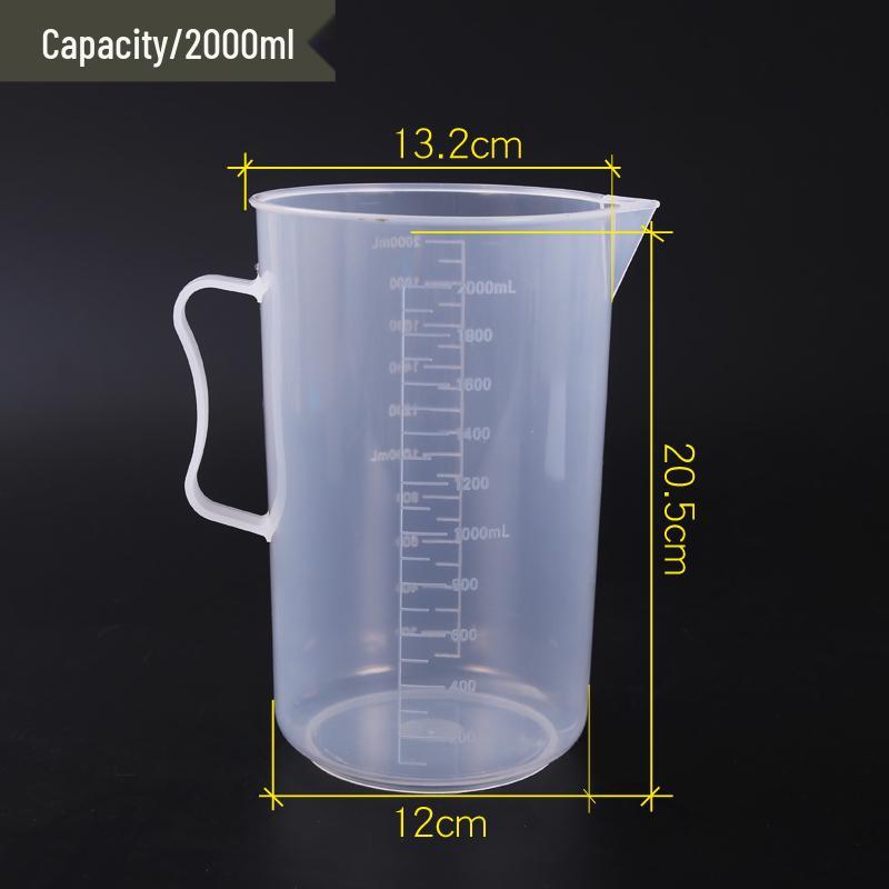 5L & 2L Transparent Thickened Graduated Measuring Cup for Household or Engine Oil Use