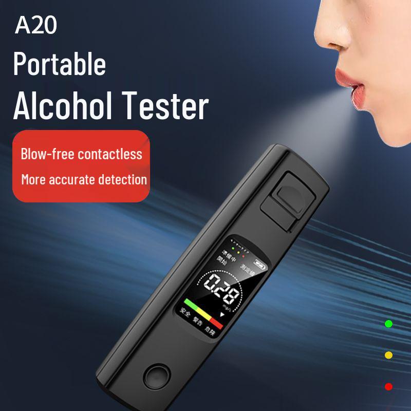 Compact Non-Contact Portable Breathalyzer with Home Charging Capability