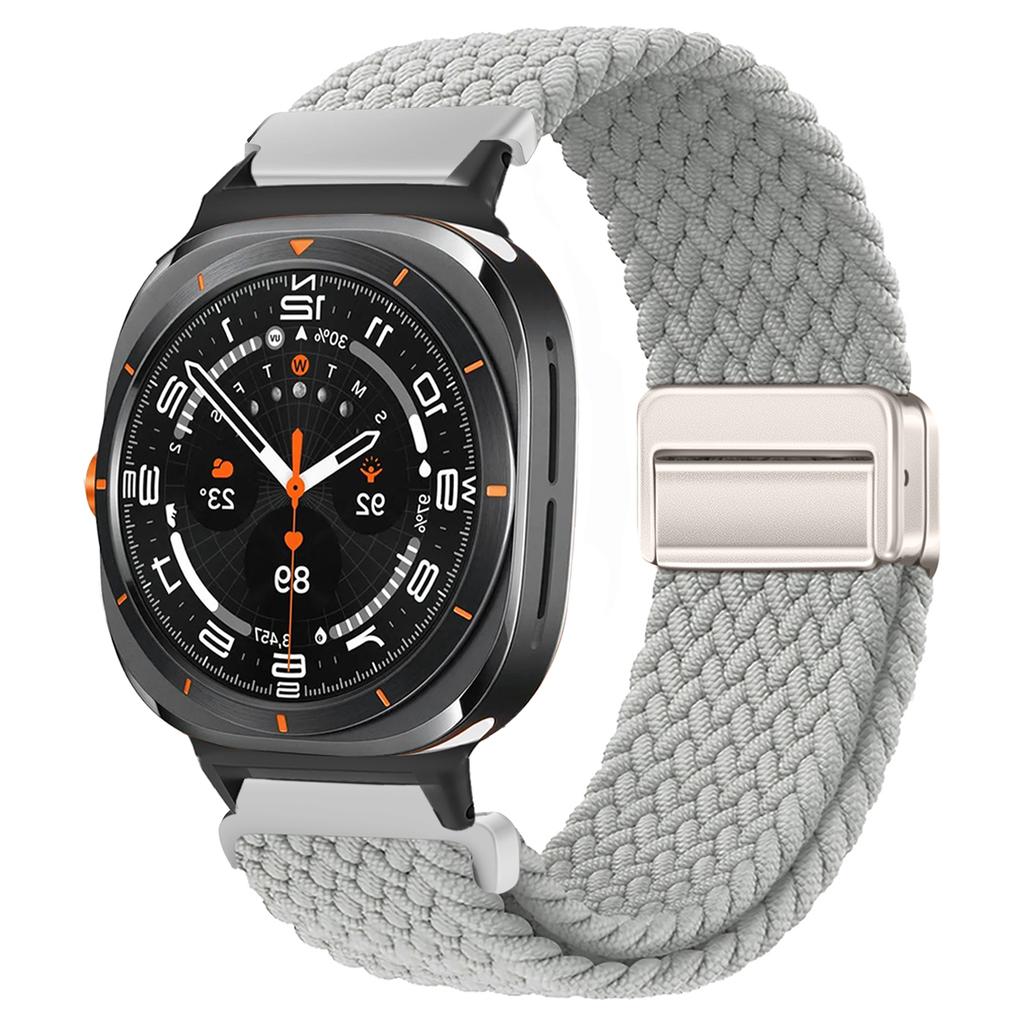 For Samsung Galaxy Watch 7 Ultra Strap 47mm Accessories Magnetic Nylon Braided sport Bracelet Correa Galaxy Watch 7 Ultra Band