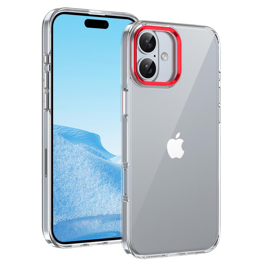 For iPhone 16 Plus Clear Phone Case Hard PC Anti-Scratch Mobile Phone Back Cover