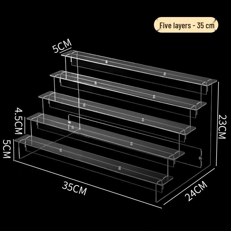 Transparent Multilayer Acrylic Display Stand for Figurines and Dolls
