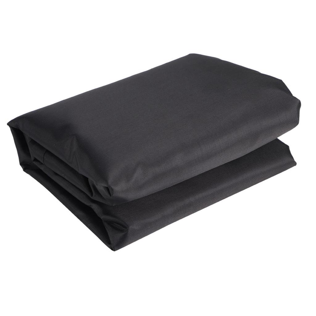 Black Portable Folding Bed Cover Furniture Dust Proof Protective Cover for Indoor Outdoor Use