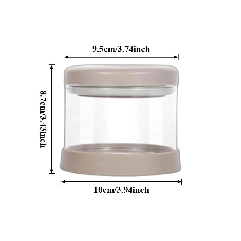 1 Stück Glasversiegelter Aufbewahrungsbehälter für Lebensmittel Hitzebeständig Küchenzubehör Mehrzweck-Teedosen Lagerung für Getreide Kaffeebohnen