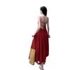 Yunnan Dali Wears a French Red Suspender Dress for Women's Sexy Backless, Suitable for Seaside Vacation Photo Skirts