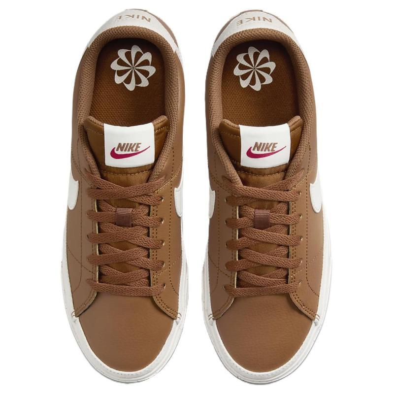 Nike Court Legacy Next Nature Light British Tan Fire Red Sail Women's  Sneakers  DH3161-200