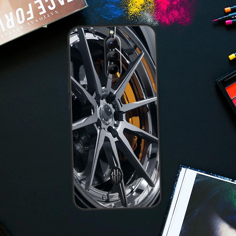 Wheel Racing Car Case For ZTE Nubia Red Magic 9 8 8S Pro Plus RedMagic 6 7 Pro 6S 7S Pro 5S 6R 5G Back Cover