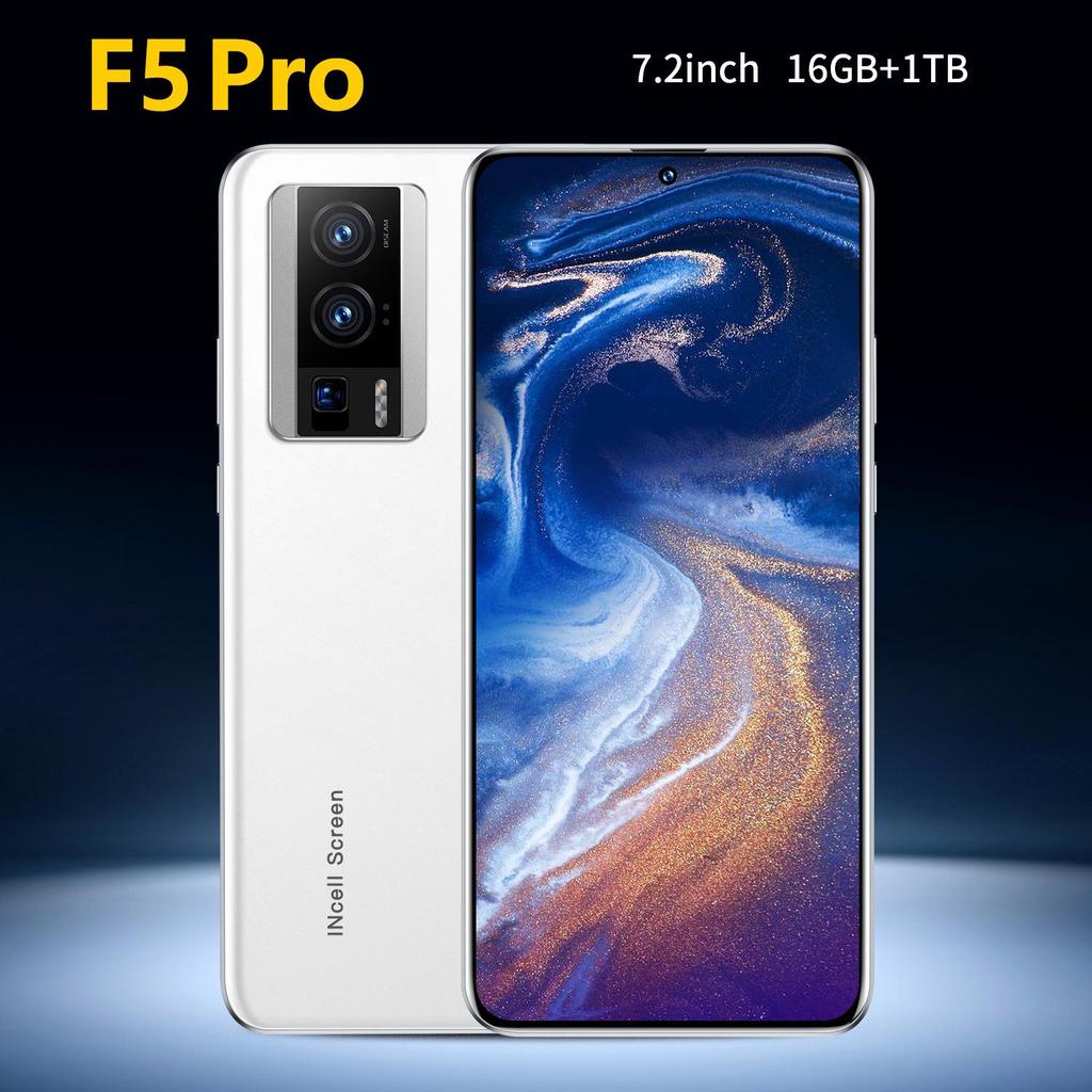 F5 Pro Mobile Phone: 16GB RAM, 1TB Storage, 4G, Center Hole Display, Supports Dropshipping