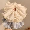 Stylish Lace Hair Scrunchies No Damage Scrunchy Hair Bands Ponytail Holders for Thick Curly and Thin Fine Hair