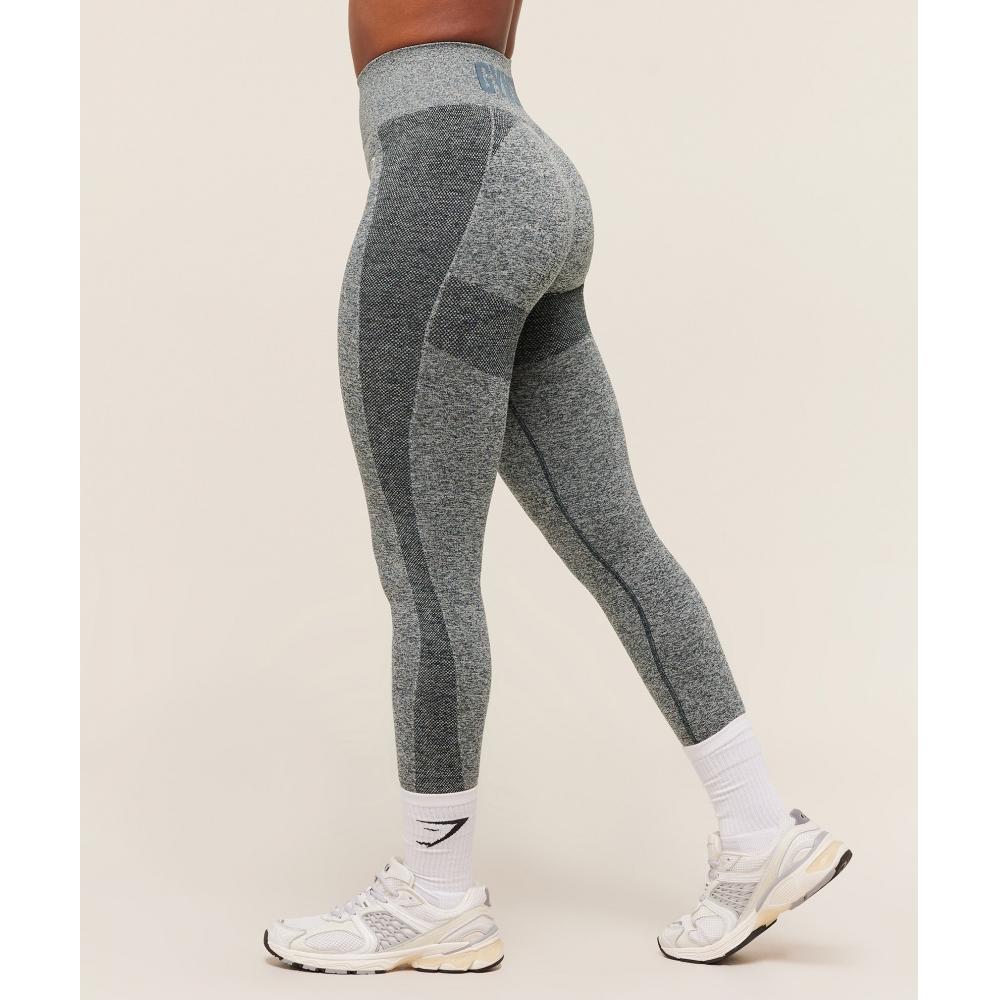 Gymshark Flex High Waisted Leggings Deep Petrol Blue White Marl B1a2q Uds5