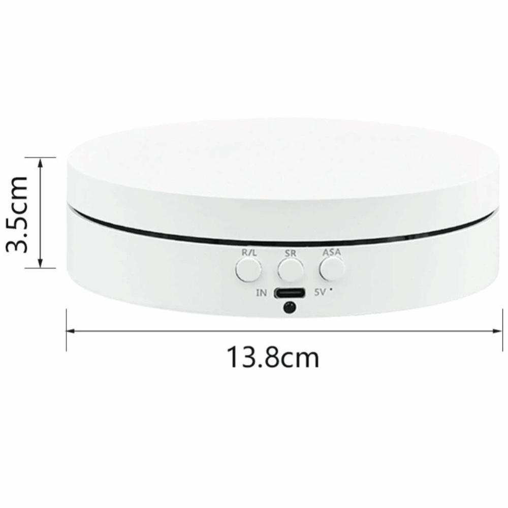 3 Speeds Jewelry Rotating Turntable Motorized 360 Degree Turntable  Photography Displays