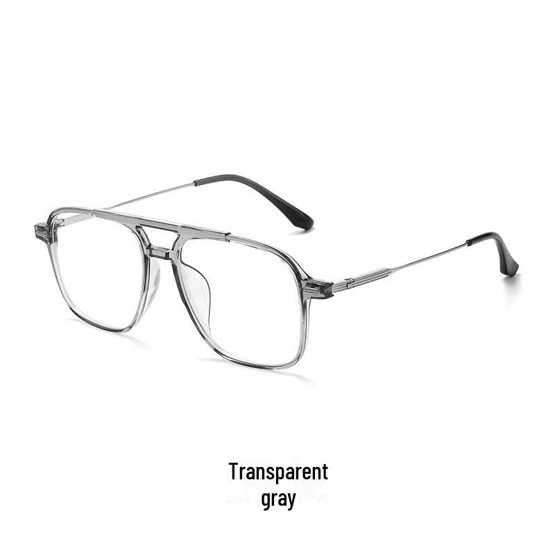 

Danyang B98008F Ультралегкая ретро-двухлучевая оправа для очков для близорукости - мужской чистый титан