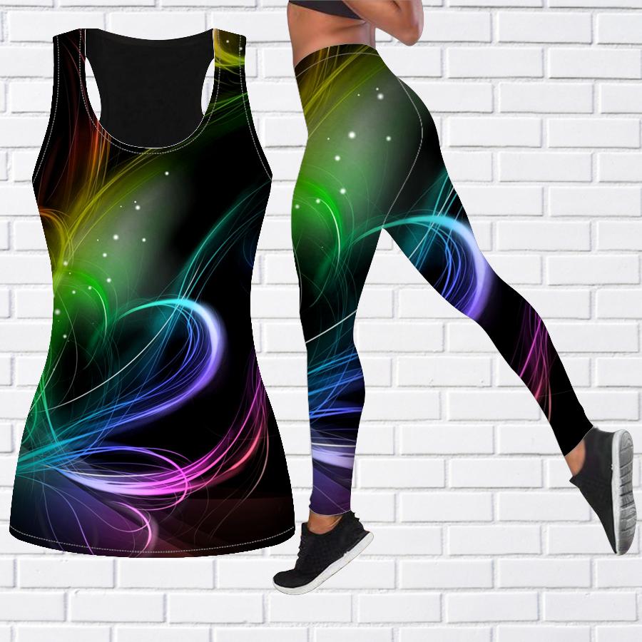 

Хрустальное сердце Кривой Принт Йога Наряд для Женщин Мода Тренировка Леггинсы Фитнес Спорт Повседневные Штаны Йоги