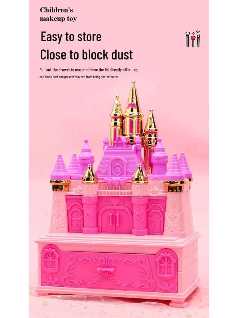 Children's Music Cosmetic Suitcase Toy Set - Little Princess Makeup & Nail Polish Gift