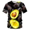 3D Printed Fruit Pattern Unisex Short Sleeve T-shirt - Fashionable Street Style Hip Hop Apparel