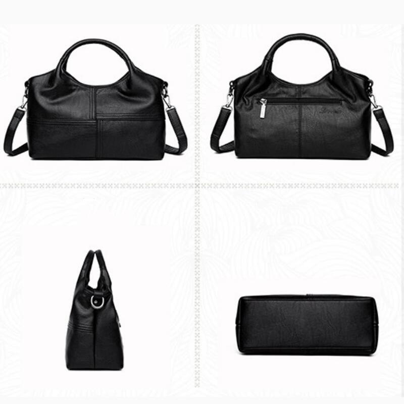 Weiche PU Leder Handtasche Hohe Qualität Frauen Tasche Casual Weibliche Messenger Tasche Solide Schulter Tasche Damen Umhängetasche