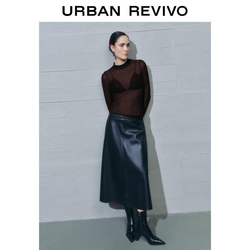 UR 2025 Spring Women's Asymmetric Knit Sweater