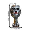 3D Stereoscopic Spooky Skull Resin Goblet Premium Stainless Steel Perfect for Pub Bar Drinkware Halloween Horror Themed Gift
