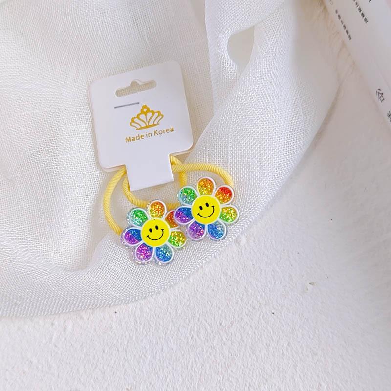 2 ST Regnbågsgradient Paljetter Prinsesshuvudbonad Barn Elastiska Hårband Barn Hårband Söta Flickor Accessoarer Baby Huvudbonad