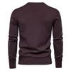 Warm Winter Sweater Men Thickness Pullover O-neck Solid Color Slim Fit Quality Mens Sweaters Pull Men