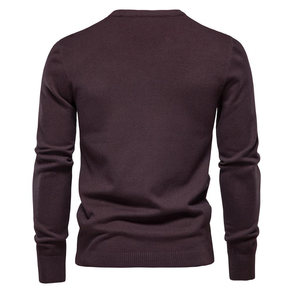 Warm Winter Sweater Men Thickness Pullover O-neck Solid Color Slim Fit Quality Mens Sweaters Pull Men
