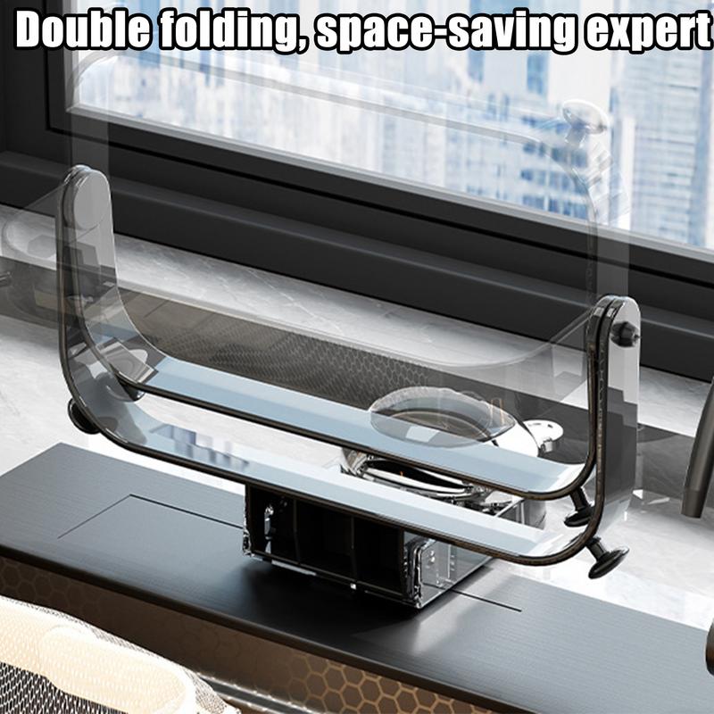 Sink Strainer Rack Food Catcher Kitchen Foldable Suction Cup Strainer Waste Catching Basket  Disposable Garbage Mesh Bag