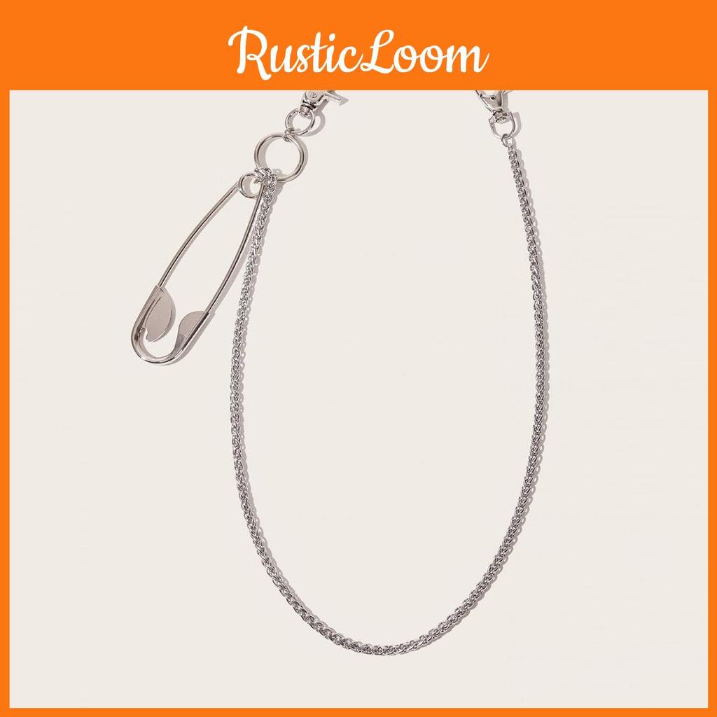 Nadel Edelstahl Hosenkette für Damen mit Karabinerverschluss Punk Taillenaccessoire
