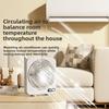 Ventilador de escritorio portátil recargable con pantalla digital para oficina y hogar