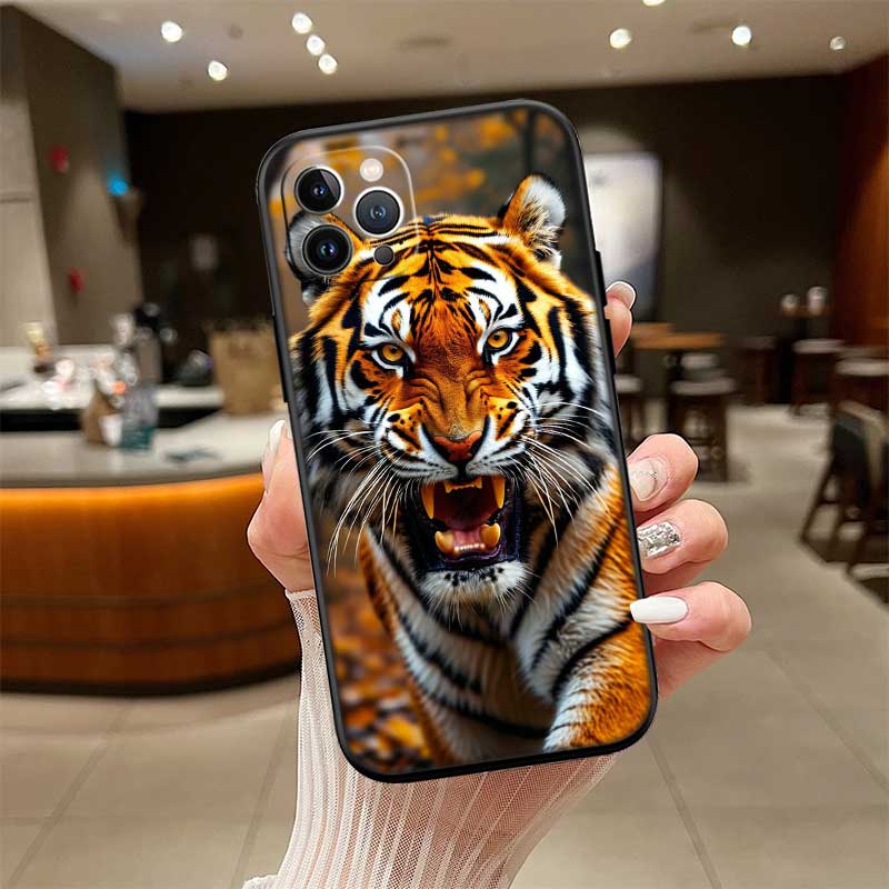 UP5 Animal Tiger New High-End Shell Phone Case for iPhone SE X XS XR 16E 17 11 Pro Max 8 7 6 6s Plus Air