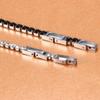 Adjustable Titanium Double Buckle Zircon Bracelet – Stainless Steel Simple Tennis Chain Fashion Accessory