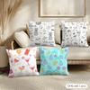 Cocktail Pattern Cushion Cover Soft Short Plush Pillow Cover Smooth Cozy Texture Aesthetic Cushion Case Home Decor