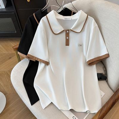 Damen Sommer Freizeit Kurzarm T-Shirt Einfach Leicht Locker Geschnittenes Oberteil