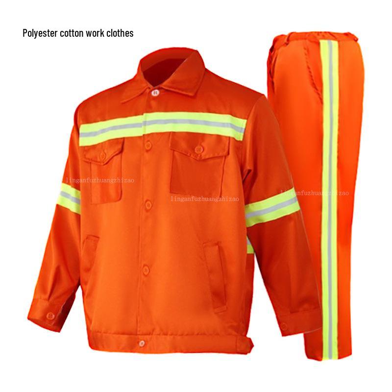 Reflective Long Sleeve Jacket for Sanitation & Road Maintenance