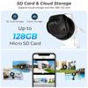 EU Plug 8MP PTZ Wifi Camera Outdoor Night Vision Dual Screen Human Detection 4MP Security Protection CCTV Surveillance IP Camera