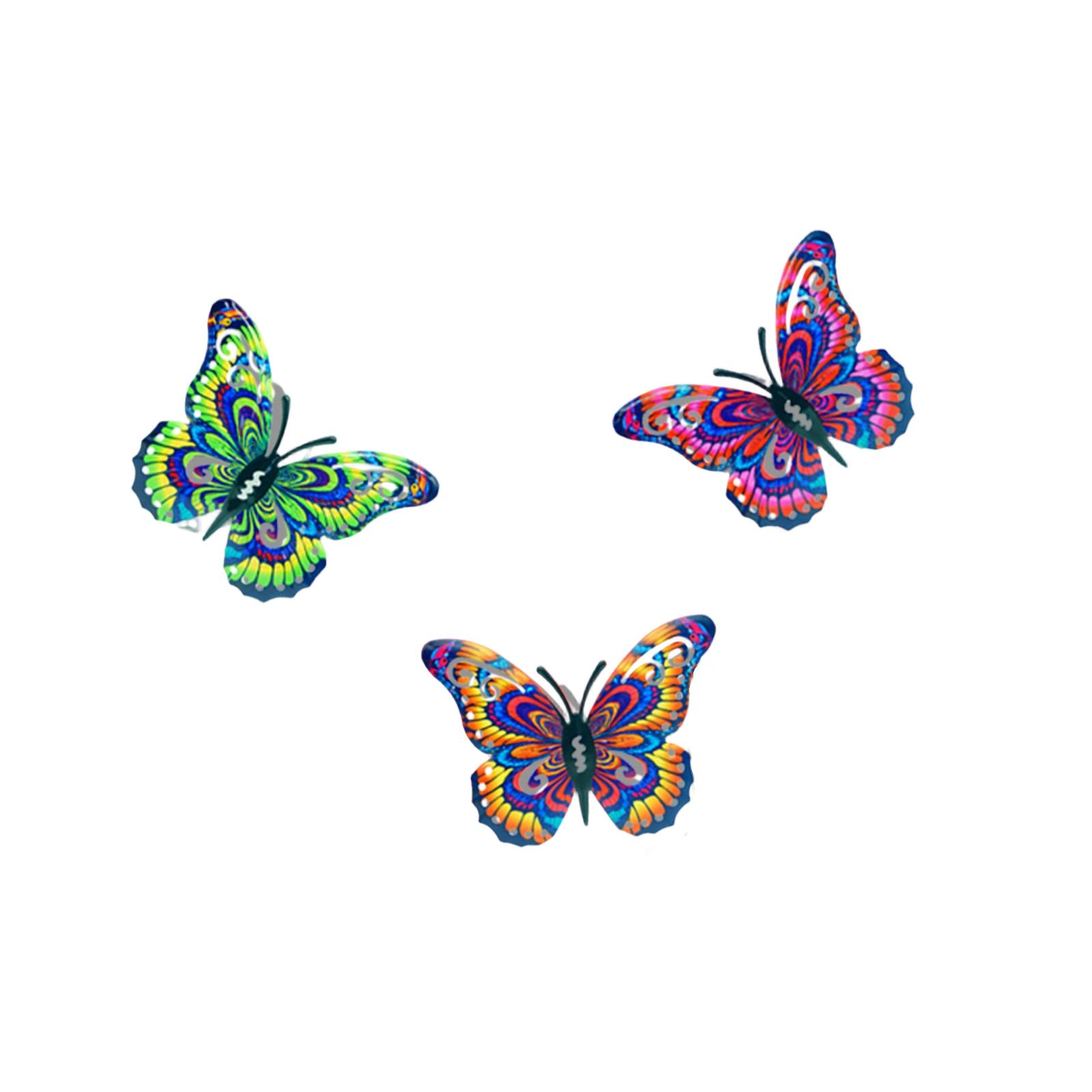 3-Piece Set Of Metal Wall Art Decorative Ornaments