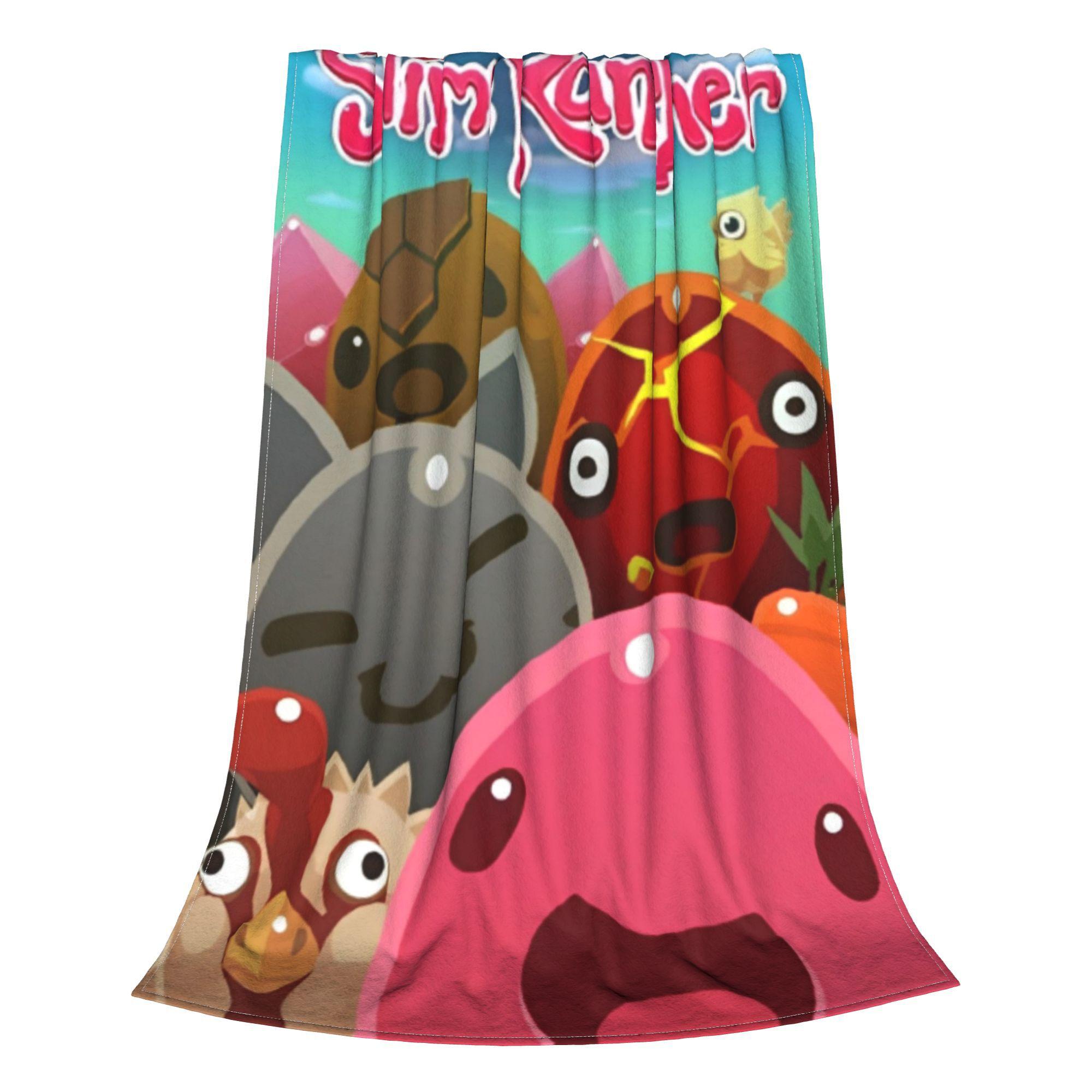 Slime Rancher Cartoon Game Blankets Anime Cute Plush Novelty Soft Throw Blanket for Bedding Lounge Decoration Office 100x150cm