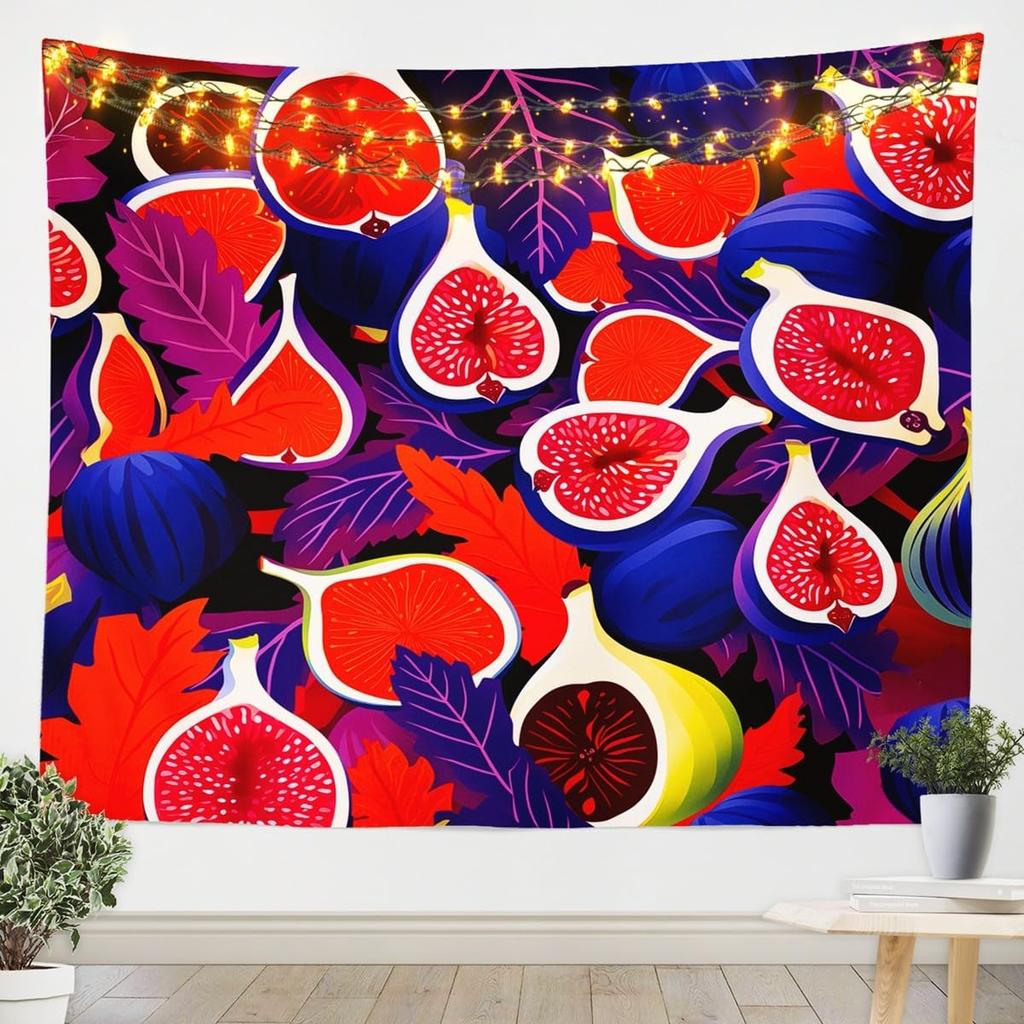 3D Peach Tapestry For Bedroom Aesthetic White Flower Tapestry Chic Rustic Floral Wall Tapestry,Green Leaves Tapestries Pink And